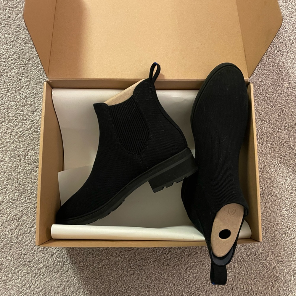 Rothy’s NIB 10.5 Lug Boots - black